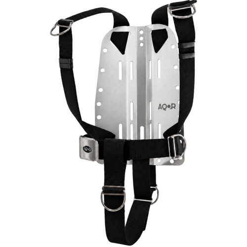 AQOR 3 mm Aluminium Backplate mit DIR Harness