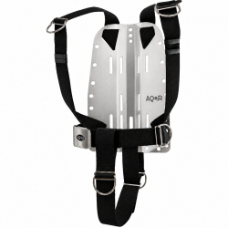 AQOR 3 mm Aluminium Backplate mit DIR Harness