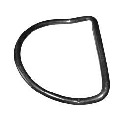 Edelstahl D-Ring 50mm gekrpft